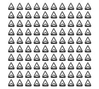 100 clips de papel triangulares de metal duradero diseño triangular lindos clips de papel para documentos de notas