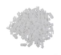 100 clips de plástico negro para barra de bloqueo de puerta de coche para guardabarros parachoques capó panel de ajuste remaches ajuste 8 mm agujero auto cuerpo reparación piezas kit