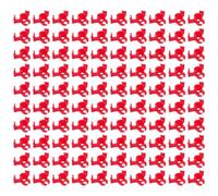 100 clips reutilizables para plantas para gestionar el crecimiento vertical y promover el desarrollo de ramas laterales en jardines de contenedores, color rojo
