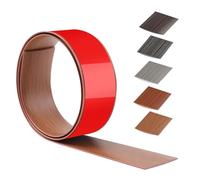 100 cm X 5 cm Tira divisoria de puerta de piso Autoadhesivo,PVC Tira de umbral Para Cocina,Sala De Estar O Bañ,Transición para Suelo Para Unir Huecos De Suelo(Grano De Madera De Teca Tailandesa)