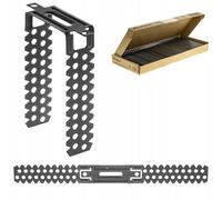 100 colgadores directos de techo 75/125/175/225 mm, 0,8 mm (ES60/75 (75 mm)