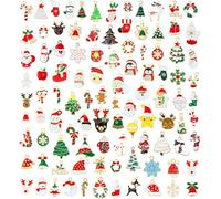 100 colgantes navideños diferentes que aumentan la atmósfera festiva con este producto navideño único hecho a mano, decoraciones navideñas para hacer colgantes, Acero aleado