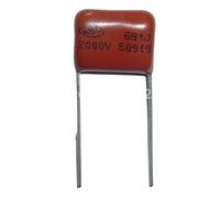 100 condensadores CBB 681 2000 V J 2 kV 680 pF 0,68 nF P15 CBB81, condensador de película polipropileno metalizado Capacitance Meters