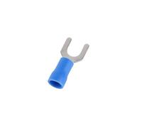 100 conectores de crimpado de empalme rápido tipo U, terminales de cable tipo horquilla SV2-4, AWG16-14(Blue)