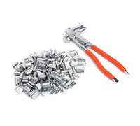 100 Contrapesos para Equilibrar Ruedas de Neumáticos, 10 G/0,35 Oz, de Aleación de Aluminio, con Gancho de, para Equilibrar Ruedas, Estilo P, Reparación de Neumáticos de