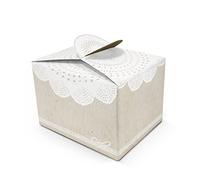100 couleur de crème blanc vintage beige Petit cadeau de boîtes boîtes cadeau emballage taille 8 x 6,5 x 5,5 cm de Plus pour les cadeaux, petit cadeau, aways de Give... mariage, baptême, Noël...