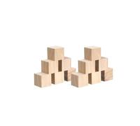 100 cubos de madera pino sin terminar 2,5 cm, bloques cuadrados natural en blanco for manualidades y proyectos bricolaje, fabricación rompecabezas Para Manualidades Y Tallado