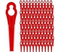 100 cuchillas de repuesto para cortacésped, 83 mm de plástico, cortacésped, accesorios de repuesto para cortabordes Einhell