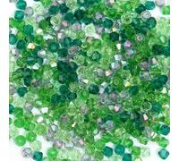 100 cuentas de cristal facetadas de 4,0 mm en forma de cono para hacer joyas, pulseras, collares, pendientes, abalorios DIY - 10-4,0 mm - 100 unidades