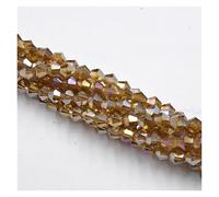 100 cuentas de cristales biconos 4 mm, transparentes, color verde, for hacer joyas(011AB)