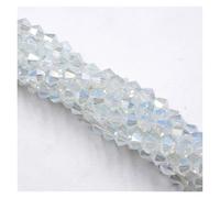 100 cuentas de cristales biconos 4 mm, transparentes, color verde, for hacer joyas(055AB)