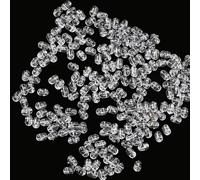 100 cuentas de pesca para constructores de aparejos que utilizan cadenas de cuentas y grupos de cuentas, cuentas transparentes de doble agujero cruzado para elementos de aparejo entrelazados (5 x 8 mm