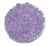 100 cuentas de vidrio transparente de 0.315 in, cuentas redondas para manualidades, para collares, pulseras, suministros de joyería, proyectos de manualidades, suministros de joyería hechos a mano