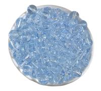 100 cuentas de vidrio transparente de 0.315 in, cuentas redondas para manualidades, para collares, pulseras, suministros de joyería, proyectos de manualidades, suministros de joyería hechos a mano