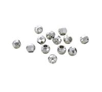 100 Cuentas Espaciadoras Redondas De Latón Chapado En Oro De 3/4 Mm.