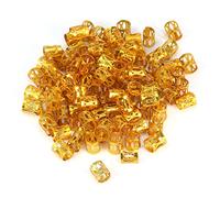 100 cuentas trenzadas de metal puños, nuevas rastas coloridas cuentas trenzadas para el cabello, anillos de trenza para el cabello, anillos, cerraduras de terror, decoración para el cabello,