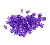 100 Cuentas Trenzadas de Metal Puños, Nuevas Rastas Coloridas Cuentas Trenzadas para el Cabello, Anillos para Decoración del Cabello, Trenzado, Dreadlocks Beads para el Cabello (Morado)