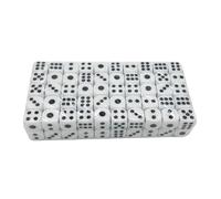 100 dados acrílicos de esquina redonda de 6 caras, dados de juego de rol de múltiples caras para juegos de mesa, aula, enseñanza, fáciles de usar