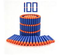 100 dardos para Nerf Elite 2.0, dardos de repuesto de espuma de munición, compatibles con Nerf Hasbro Fortnite, color azul