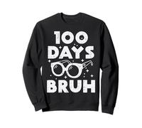 100 Days Bruh Gafas de Sol 100 Día de Escuela Meme Niñas Niños Sudadera