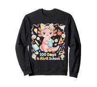 100 Days Is Alotl School Cute Axolotl Aula Niños Niña Sudadera
