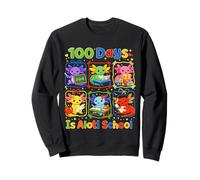 100 Days Is Alotl School Cute Axolotl Aula Niños Niña Sudadera