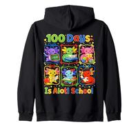 100 Days Is Alotl School Cute Axolotl Aula Niños Niña Sudadera con Capucha
