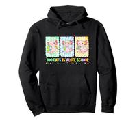 100 Days Is Alotl School Cute Axolotl Aula Niños Niña Sudadera con Capucha