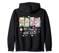 100 Days Is Alotl School Cute Axolotl Aula Niños Niña Sudadera con Capucha