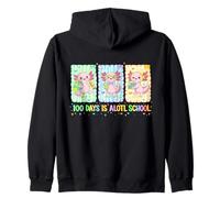 100 Days Is Alotl School Cute Axolotl Aula Niños Niña Sudadera con Capucha