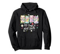 100 Days Is Alotl School Cute Axolotl Aula Niños Niña Sudadera con Capucha