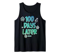 100 Days Later Funny 100th Day School Teacher Niños Hombres Mujeres Camiseta sin Mangas