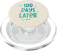 100 Days Later Funny 100th Day School Teacher Niños Hombres Mujeres PopSockets PopGrip para MagSafe