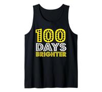100 Days of School 100 days brighter Camiseta sin Mangas
