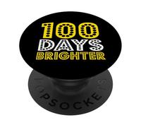 100 Days of School 100 days brighter PopSockets PopGrip Adhesivo
