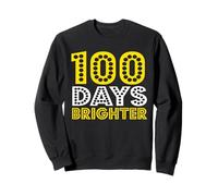 100 Days of School 100 days brighter Sudadera