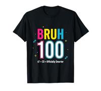 100 Days of School Camiseta para niños Bruh 67 33 Oficialmente más Inteligente Camiseta