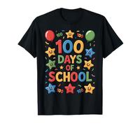 100 Days of School Celebration Stars Kids Classroom Camiseta