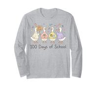 100 Days of School Goose Cute Teacher 100th Day Kids Manga Larga