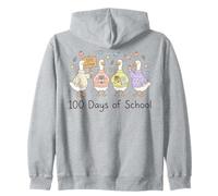 100 Days of School Goose Cute Teacher 100th Day Kids Sudadera con Capucha