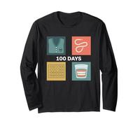 100 Days of School - Kit de Disfraz de Vieja Persona, Tarjeta de Bingo Manga Larga