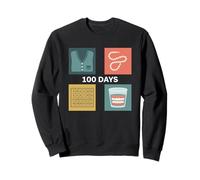 100 Days of School - Kit de Disfraz de Vieja Persona, Tarjeta de Bingo Sudadera