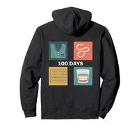 100 Days of School - Kit de Disfraz de Vieja Persona, Tarjeta de Bingo Sudadera con Capucha