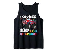 100 Days of School Monster Truck 100th Day Niños Niños Camiseta sin Mangas