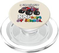 100 Days of School Monster Truck 100th Day Niños Niños PopSockets PopGrip para MagSafe
