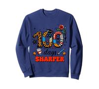 100 Days of School Sharper Smarter 100th Day - Camiseta para niñas y niños Sudadera
