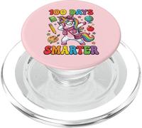 100 Days of School Smarter Dabbing Unicorn Coquette Bow Girl PopSockets PopGrip para MagSafe
