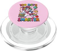 100 Days of School Smarter Dabbing Unicorn Coquette Bow Girl PopSockets PopGrip para MagSafe
