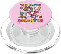 100 Days of School Smarter Dabbing Unicorn Coquette Bow Girl PopSockets PopGrip para MagSafe