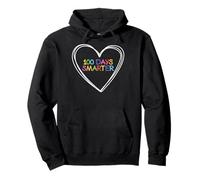 100 Days of School Teacher Kids 100th Day Smarter Sudadera con Capucha